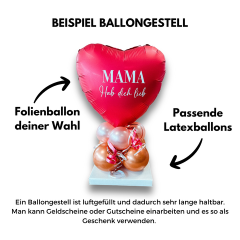 Personalisierter Folienballon Stern | mit individuellem Druck | ca. 45cm Durchmesser