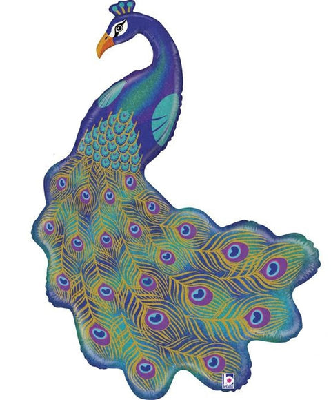 Tierballon XXL Pfau ca. 107cm inkl. Heliumfüllung