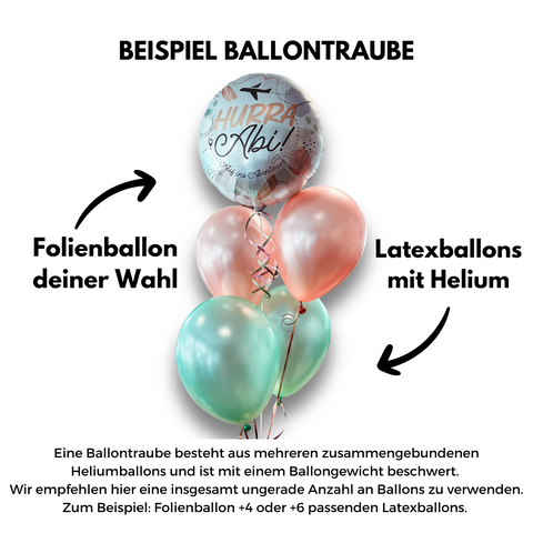 Folienballon zum Geburtstag  | Happy Birthday | Einhorn Pastell Regenbogen | 45cm inkl. Heliumfüllung