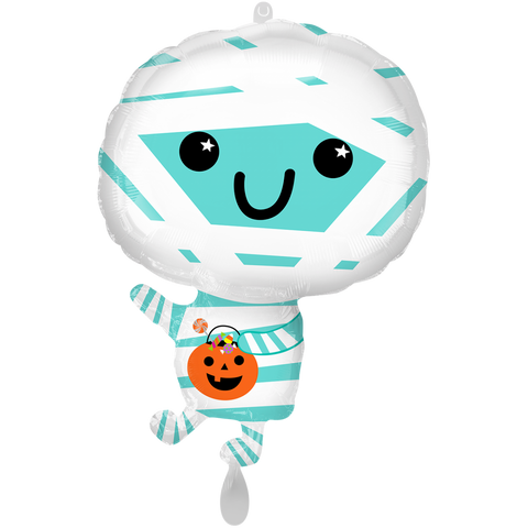 Folienballon Halloween | Mumie | ca. 50cm | inkl. Heliumfüllung