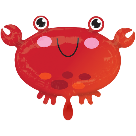 Tierballon Krabbe | Krebs | ca. 50cm | inkl. Heliumfüllung