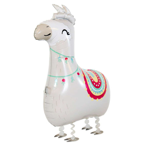 Airwalker Folienballon | Walking Lama Alpaka | ca.93cm | inkl. Heliumfüllung