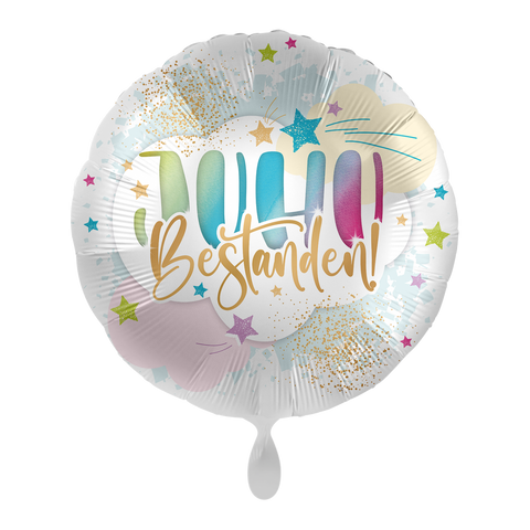 Folienballon Prüfung | Juhu Bestanden! | ca. 45cm Durchmesser