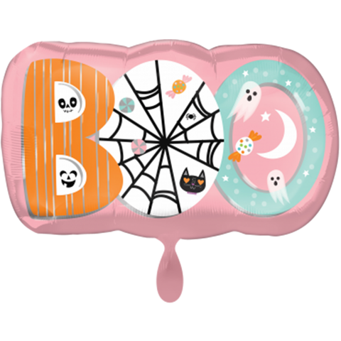 Folienballon Halloween | BOO mit verschiedenen Motiven | ca. 81cm | inkl. Heliumfüllung