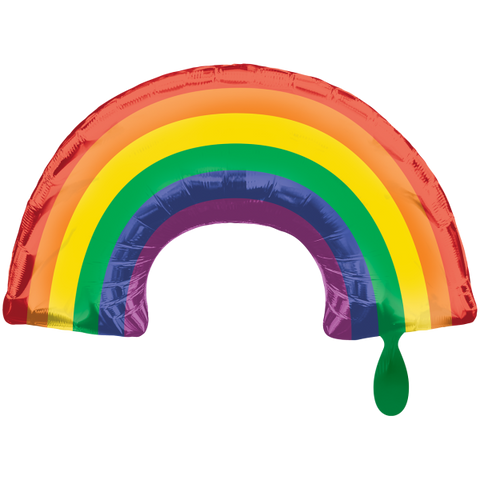 Folienballon Figur & Form | Regenbogen | ca. 86 cm | inkl. Heliumfüllung