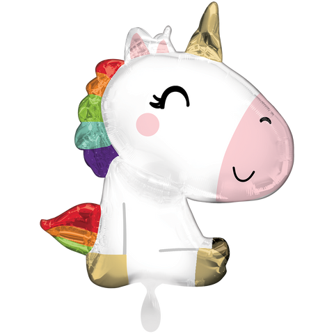 Tierballon Einhorn | ca. 73cm | inkl. Heliumfüllung