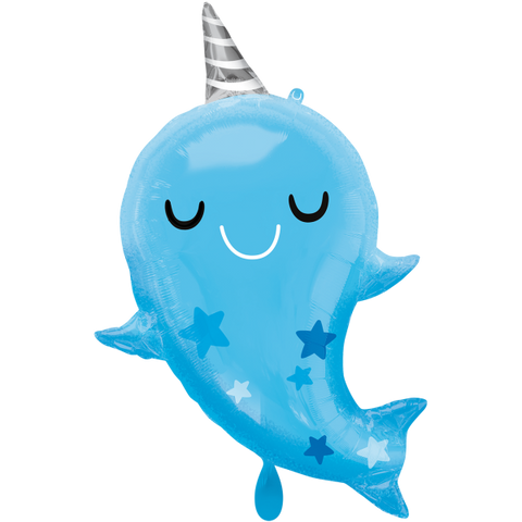 Tierballon | XL Narwal | ca. 76cm | inkl. Heliumfüllung