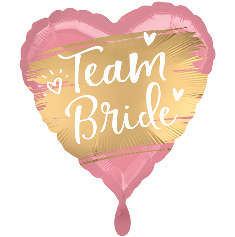 Folienballon JGA | Team Bride | ca. 43cm | inkl. Heliumfülllung