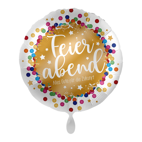 Folienballon Ruhestand | Feierabend - Alles Gute für die Zukunft | ca. 45cm Durchmesser