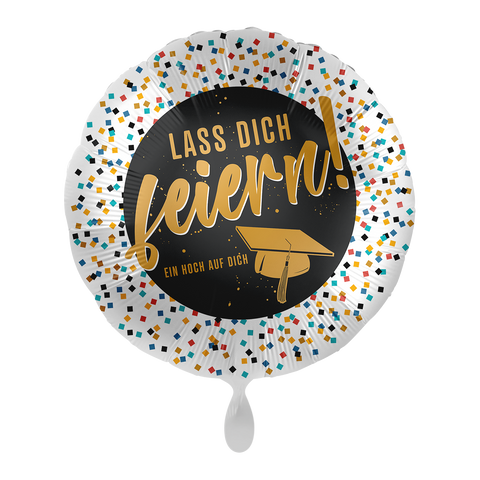 Folienballon Prüfung | Lass dich feiern! | ca. 45cm Durchmesser