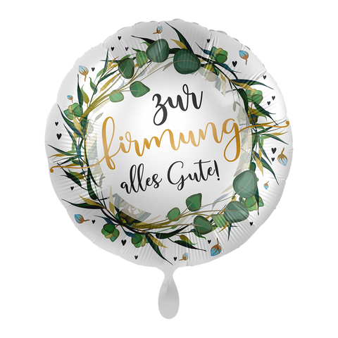 Folienballon Religion | FIRMUNG | Zur Firmung alles Gute! | ca. 45cm | inkl. Heliumfüllung