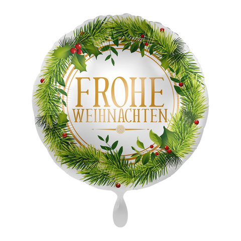 Folienballon Weihnachten | Frohe Weihnachten | 45cm | inkl. Heliumfüllung