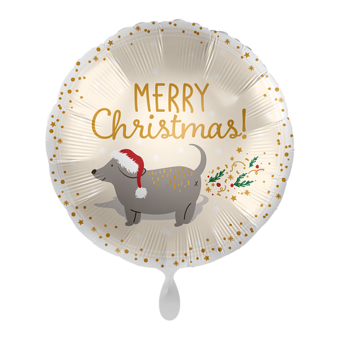 Folienballon Weihnachten | Merry Christmas | 45cm | inkl. Heliumfüllung