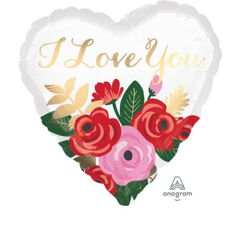 Folienballon Liebe & Valentinstag | I love you | ca. 45cm | inkl. Heliumfüllung