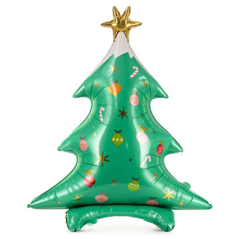Folienballon Weihnachten | Weihnachtsbaum | 94cm | luftgefüllt zum Hinstellen