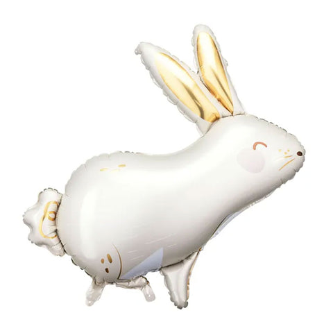 Tierballon weißer Hase | Osterhase | ca. 88 cm | inkl. Heliumfüllung