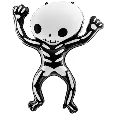 Folienballon Halloween | Skelett | ca. 84cm | inkl. Heliumfüllung