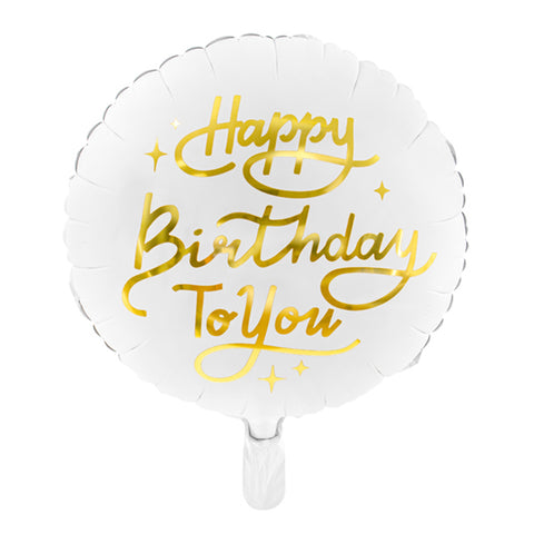Folienballon zum Geburtstag | Happy Birthday | 45cm | inkl. Heliumfüllung
