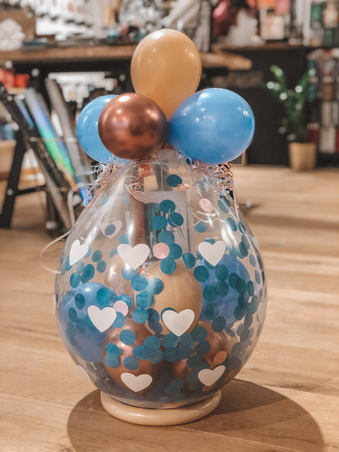 Geschenkballon | Herzchen | ca. 55cm | in Wunschfarben