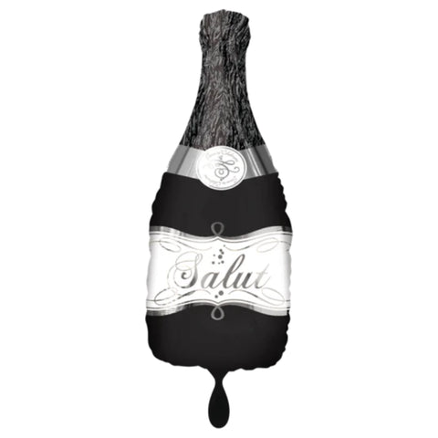 Folienballon Figur & Form | Sektflasche | Flasche | ca. 91cm | inkl. Heliumfüllung