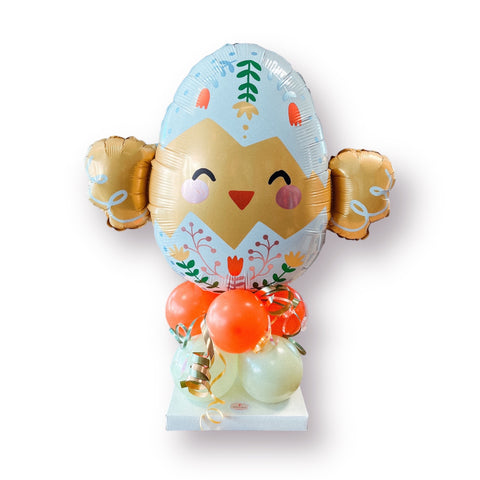 Ballongestell zu Ostern | Osterküken | mit 8 luftgefüllten Latexballons