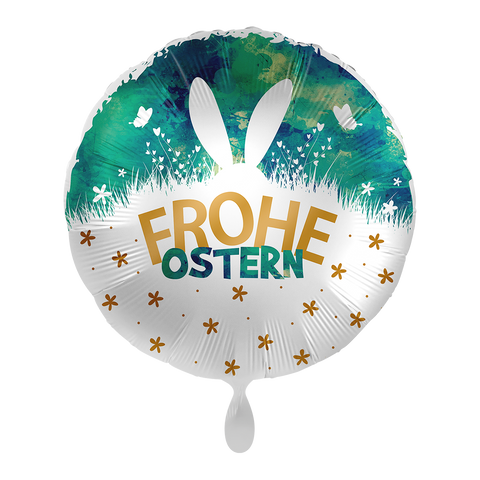 Folienballon Ostern | Frohe Ostern | ca. 45cm | inkl. Heliumfüllung