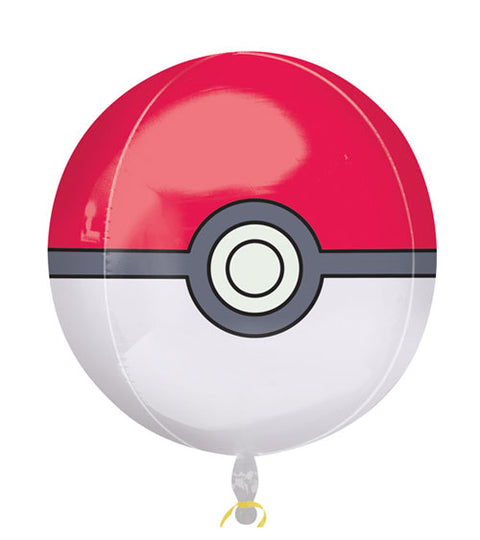 Folienballon Film & TV | Pokemon | Pokeball | ca. 43cm | Orbz | inkl. Heliumfüllung